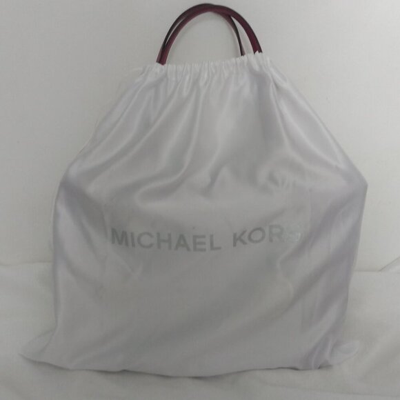 🎉HP🎉Michael kors Charlotte purse tote deep pink with dust bag EUC - Picture 14 of 14